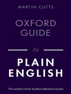 cover image of Oxford Guide to Plain English